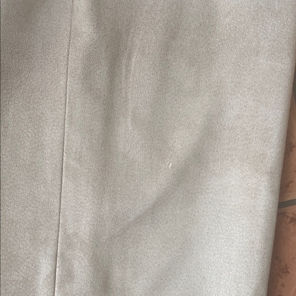 Vintage Danier Nude Suede Leather Midi Pencil Skirt Size 18 - Picture 15 of 16